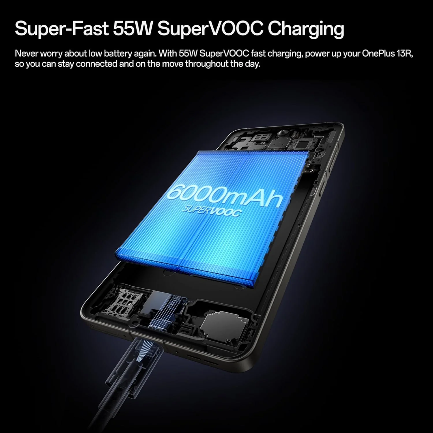 13R, 12GB RAM + 256GB Storage, Dual-Sim, Unlocked Android Smartphone, Powered by Snapdragon 8 Gen 3, 55W SUPERVOOC Fast Charging, 2025, Nebula Noir - Image 8