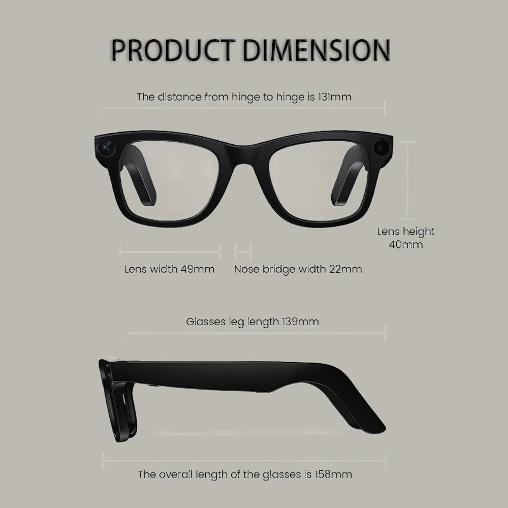 Lentes con cámara 4K, gafas inteligentes con IA - Image 7
