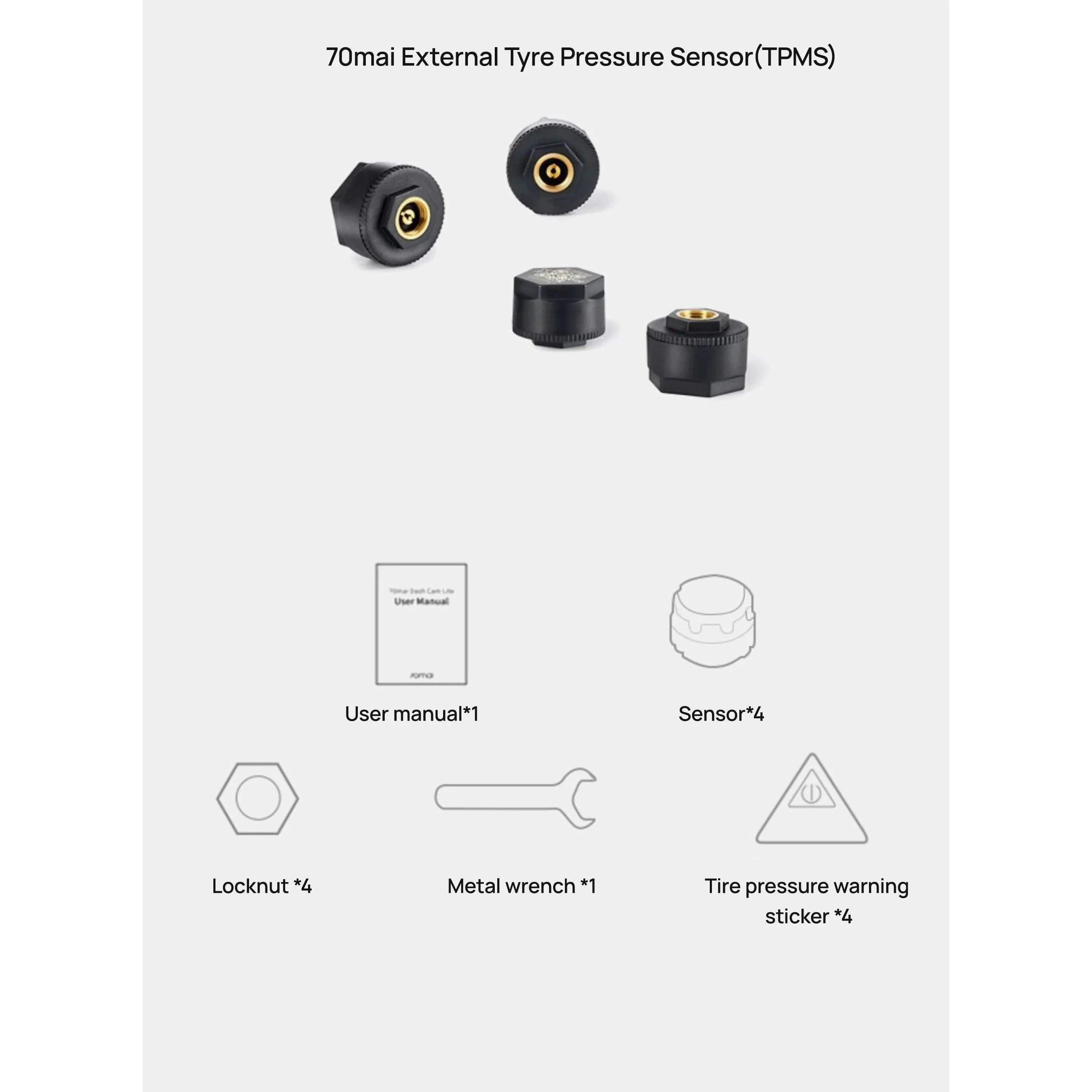 70mai Sensor TPMS Externo - Sensor de Presión Neumaticos - Image 3