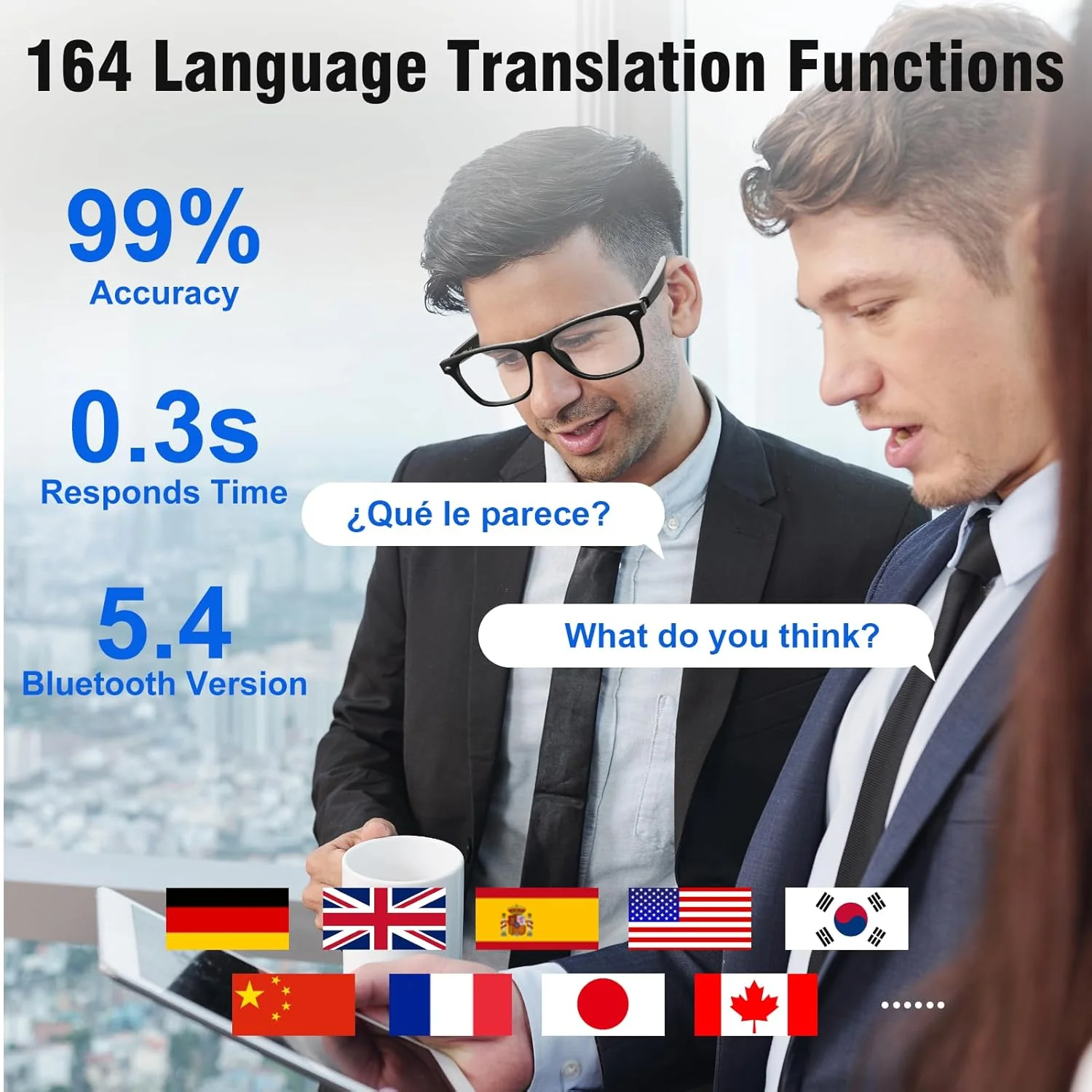 Lentes inteligentes con traducción de IA y chat GPT - Image 2