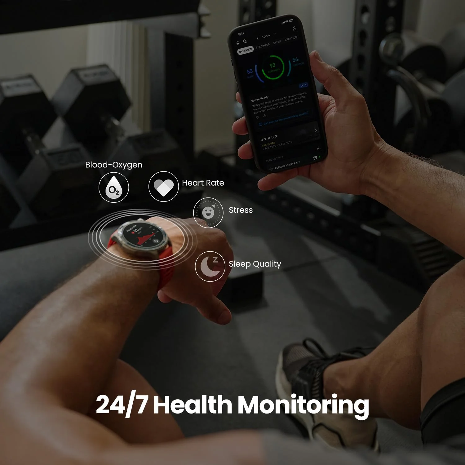 Amazfit Balance 2 - Reloj inteligente AMOLED con pantalla de cristal de zafiro de 1.850 - Image 5