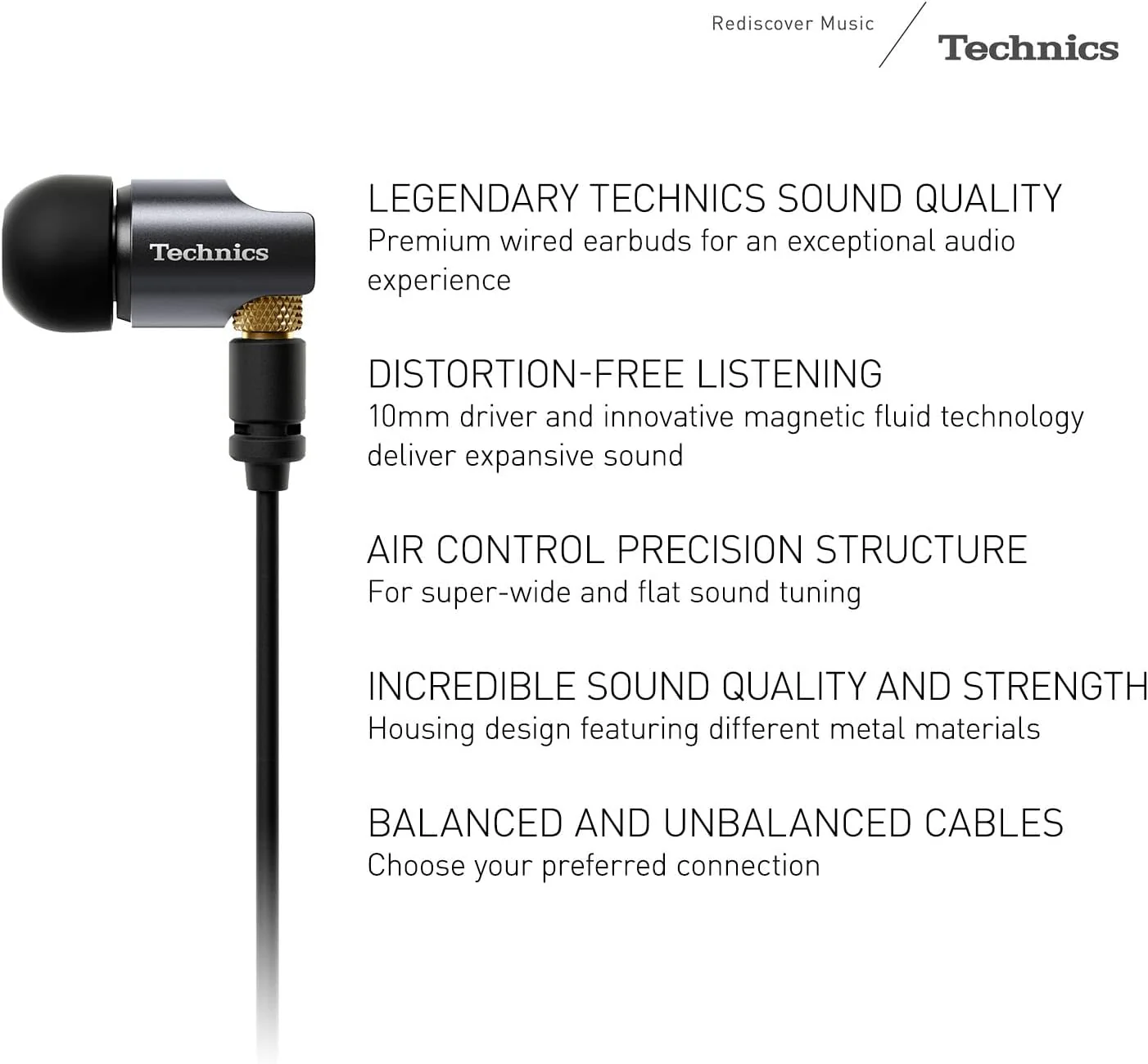 Audífonos Audiófilos Technics EAH-TZ700 | Premium In-Ear - Image 2