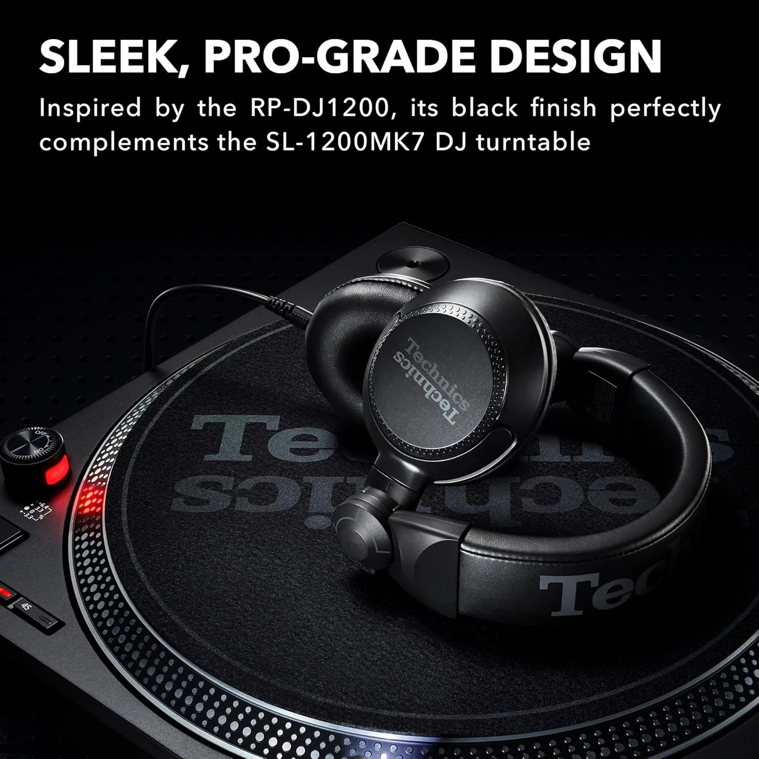 Audífonos DJ Technics EAH-DJ1200 Negro | Monitoreo Profesional y Sonido Hi-Fi - Image 8