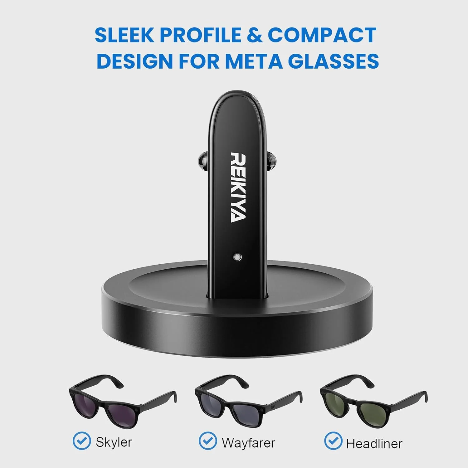 Base de carga para gafas inteligentes Ray-Ban Meta, base de carga portátil para Wayfarer, Headliner y Skyler con cable USB-C de 1 m, cargador para gafas Ray-Ban Meta y accesorios Ray-Ban Meta. - Image 2