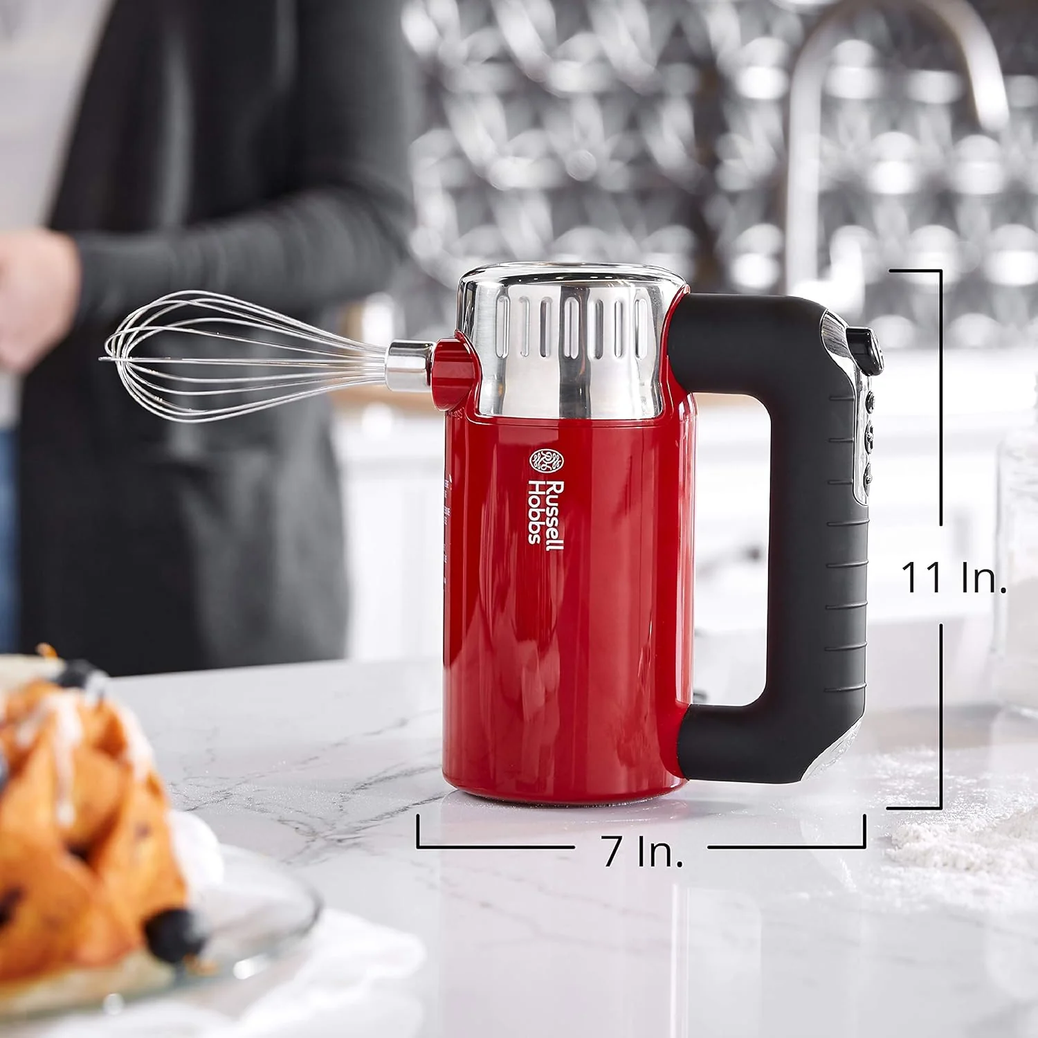 Batidora de Mano Russell Hobbs Retro Style | 275W y Accesorios - Image 7