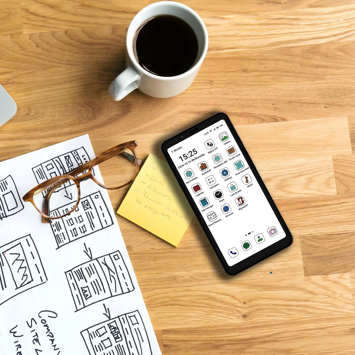 Bigme Celular de Tinta Electronica HiBreak 5.84" – Pantalla HD con Cámaras OCR 13MP y Asistente de Voz IA - Image 8
