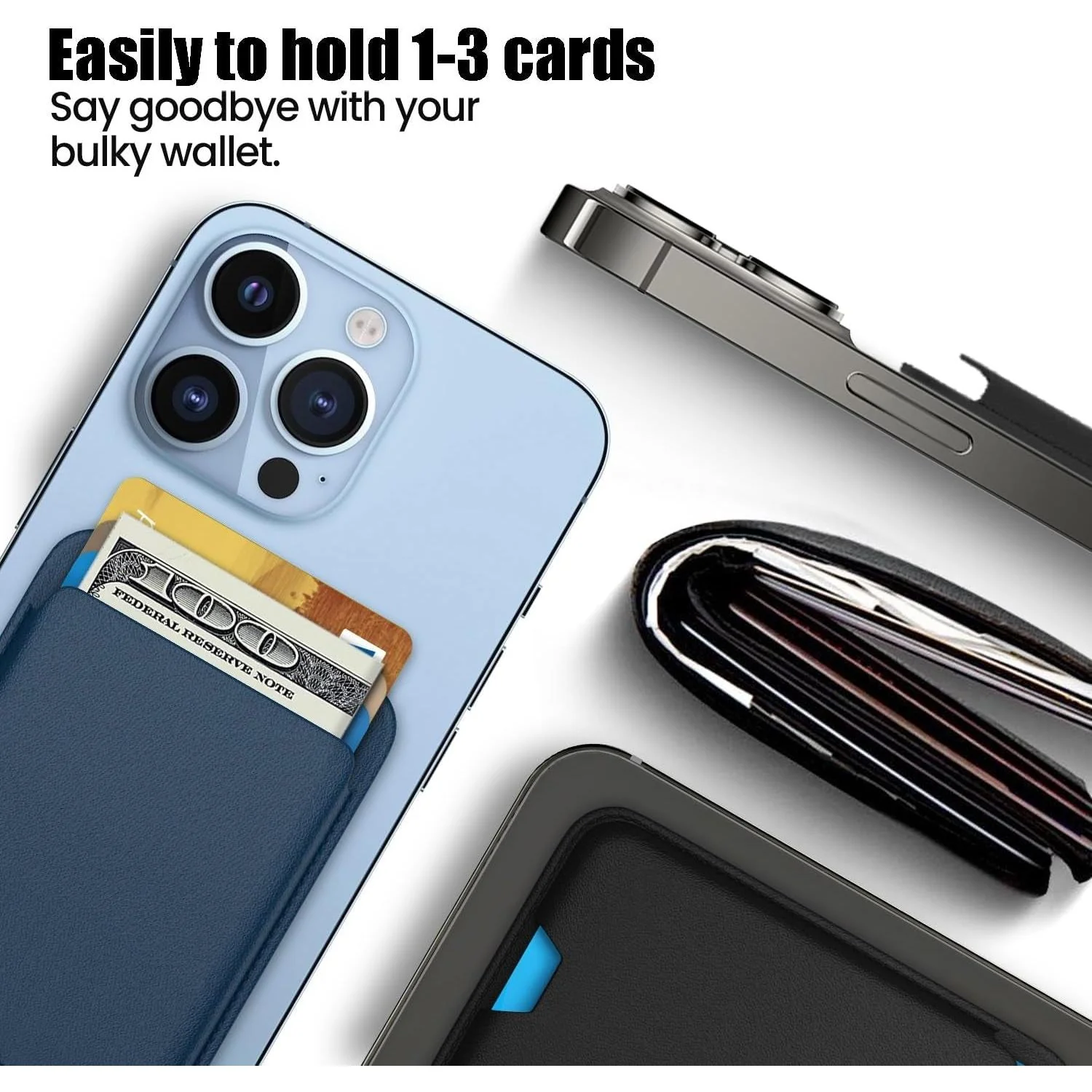 Billetera magnética compatible con iPhone 11, iPhone 12, iPhone 13, iPhone 14, iPhone 15, iPhone 16 - Image 3