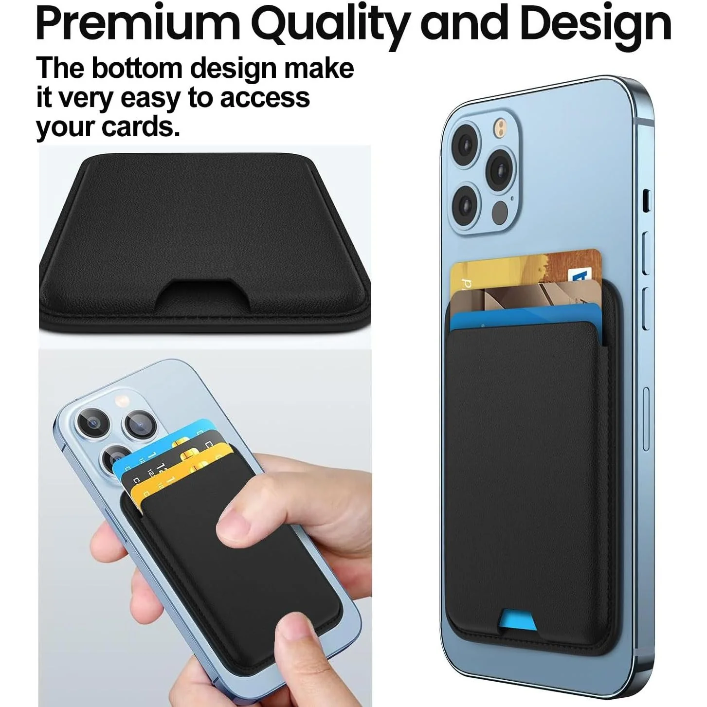 Billetera magnética compatible con iPhone 11, iPhone 12, iPhone 13, iPhone 14, iPhone 15, iPhone 16 - Image 5