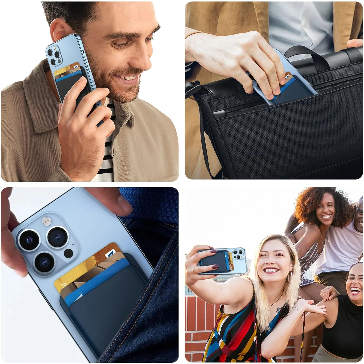 Billetera magnética compatible con iPhone 11, iPhone 12, iPhone 13, iPhone 14, iPhone 15, iPhone 16 - Image 7