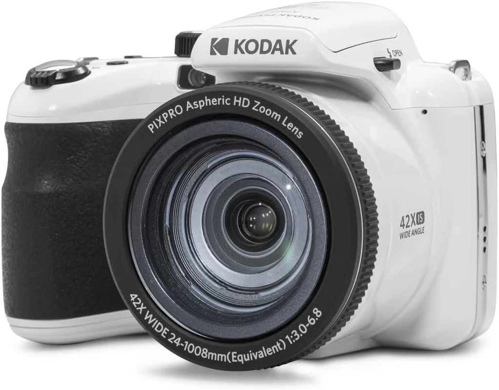 Cámara Bridge Kodak PIXPRO AZ425 – 20MP CMOS con Zoom Óptico 42x, OIS y Batería Recargable