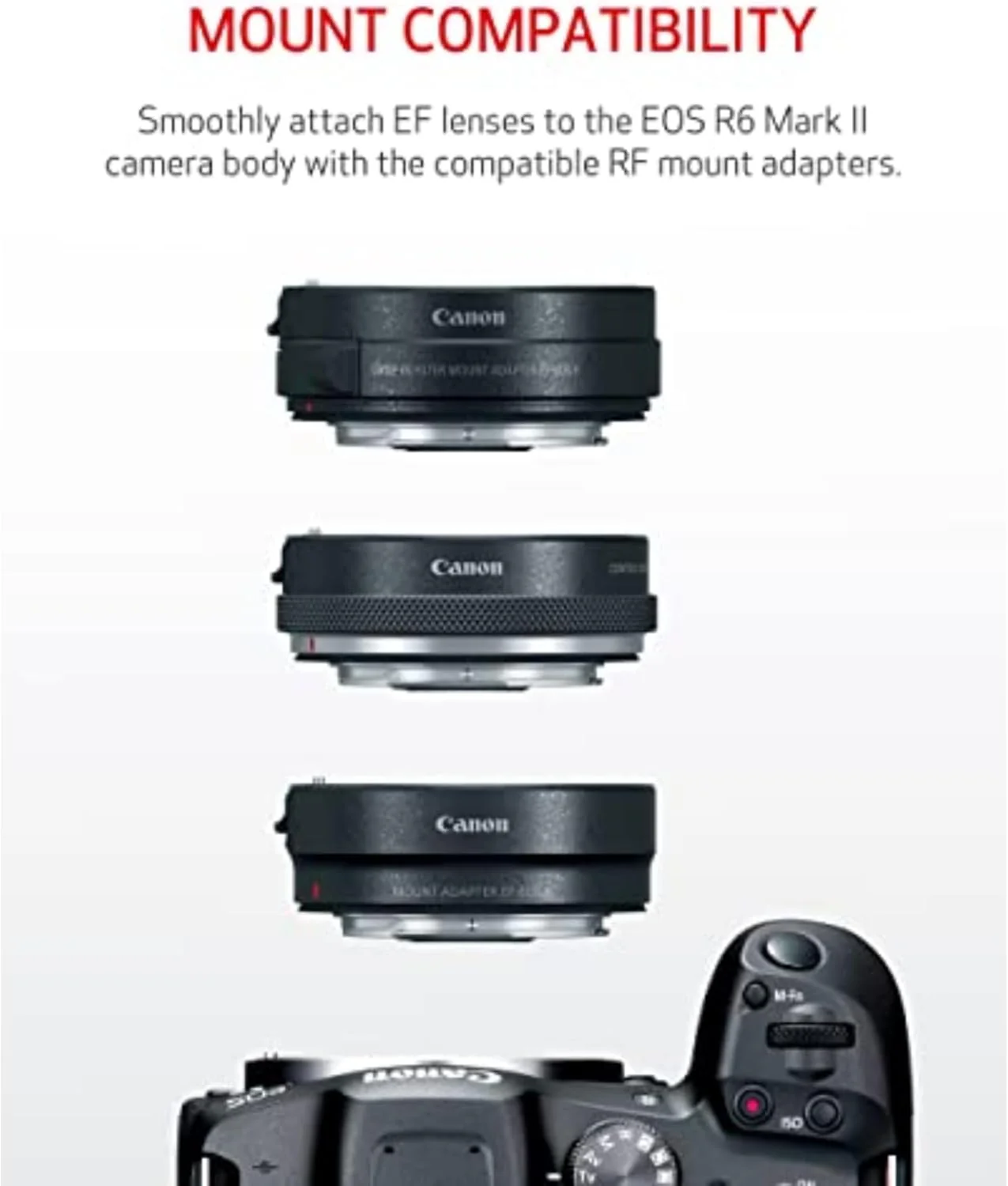 Canon EOS R6 Mark II Cámara sin espejo con lente RF24-105mm F4-7.1 is STM - Image 5
