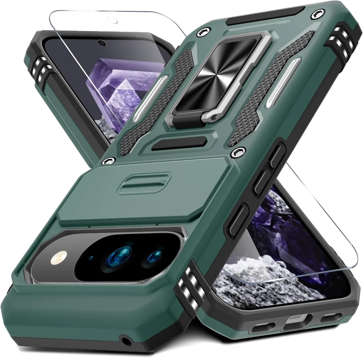 Carcasa Antichoques Grado Militar para Google Pixel 10 / 10 Pro con Soporte y Protector
