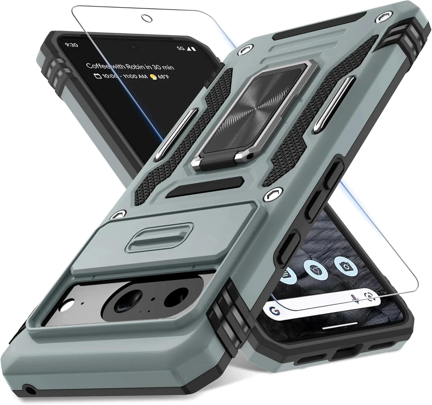 Carcasa Antichoques Grado Militar para Google Pixel 10 / 10 Pro con Soporte y Protector - Image 10