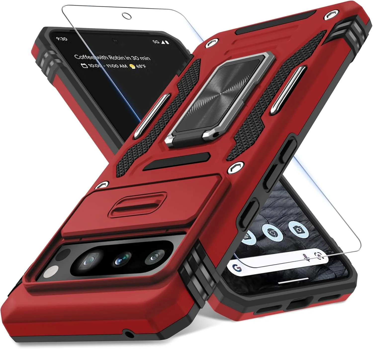 Carcasa Antichoques Grado Militar para Google Pixel 10 / 10 Pro con Soporte y Protector - Image 11