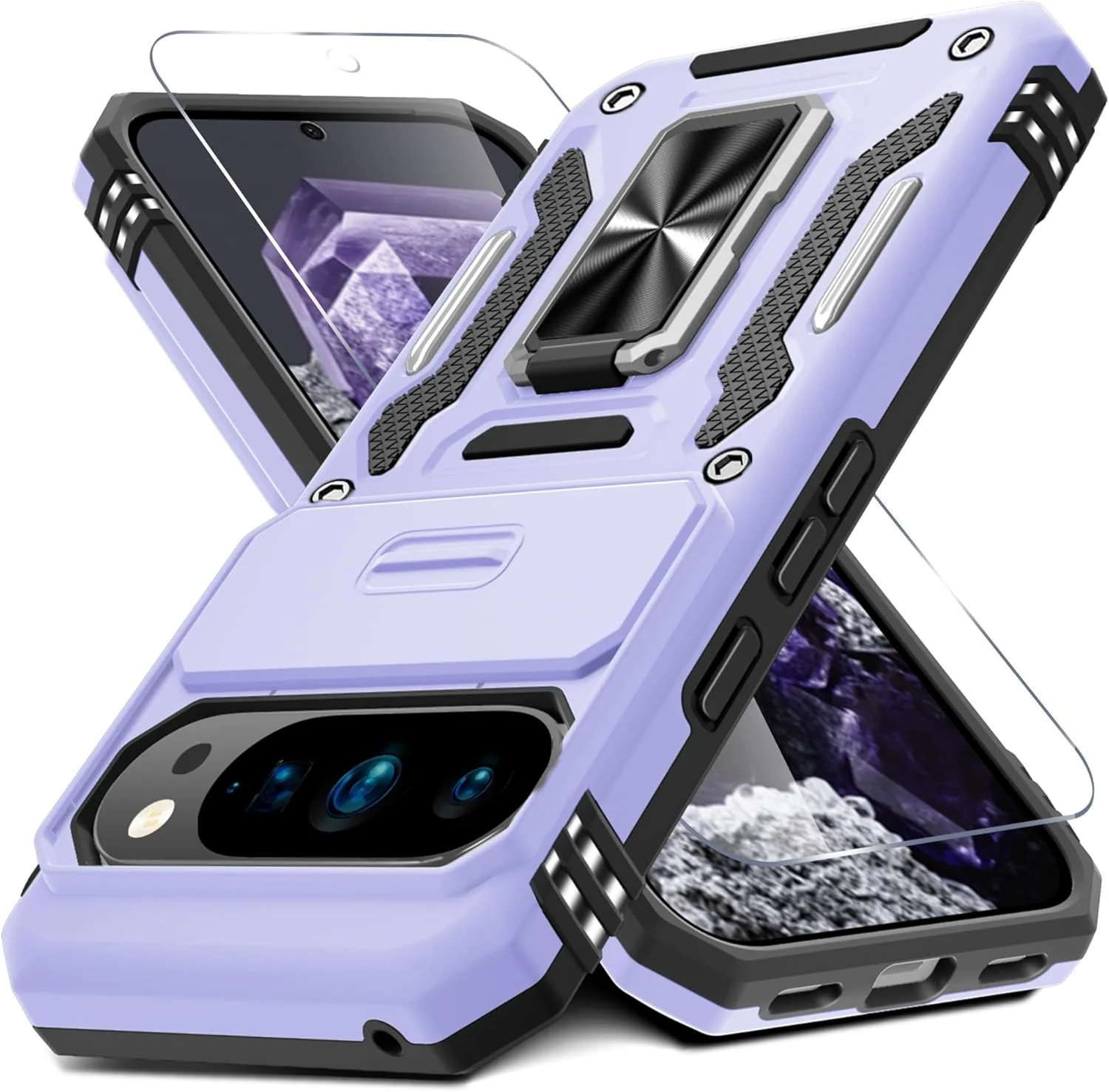 Carcasa Antichoques Grado Militar para Google Pixel 10 / 10 Pro con Soporte y Protector - Image 12