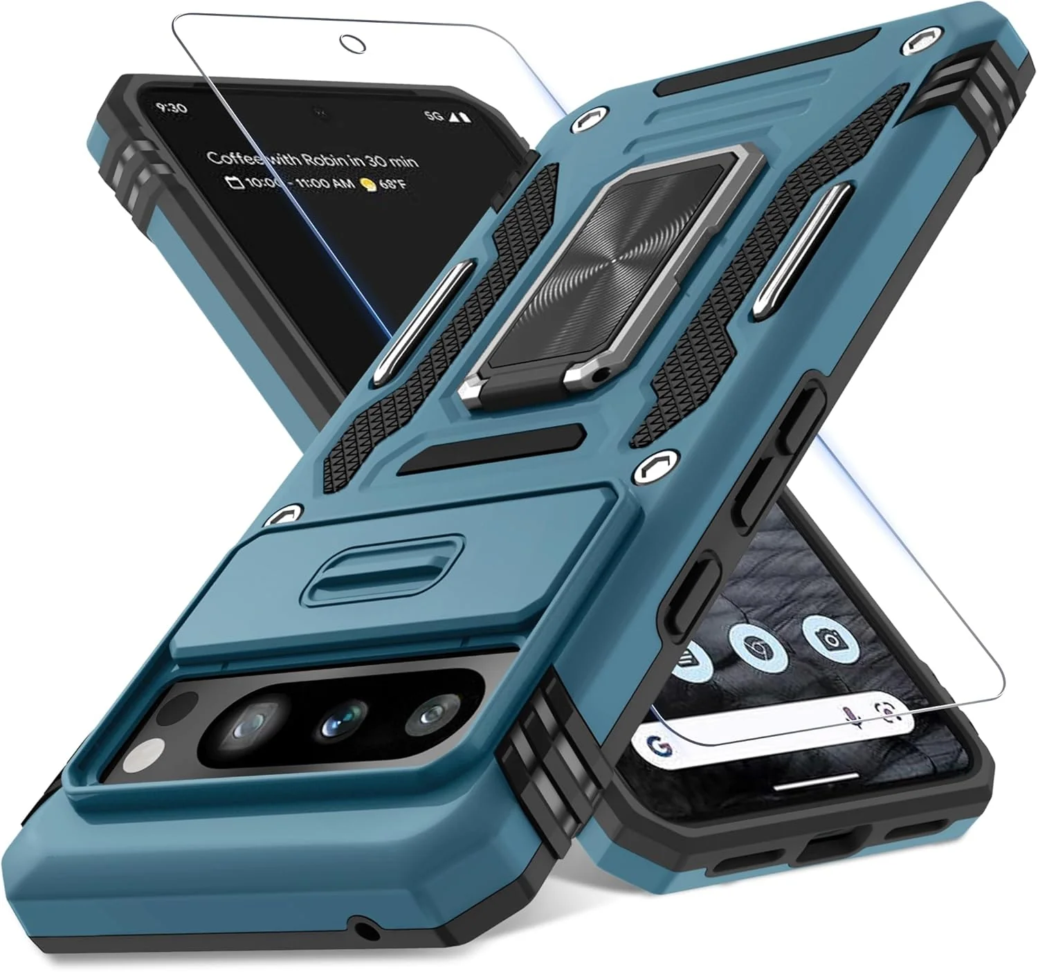 Carcasa Antichoques Grado Militar para Google Pixel 10 / 10 Pro con Soporte y Protector - Image 15