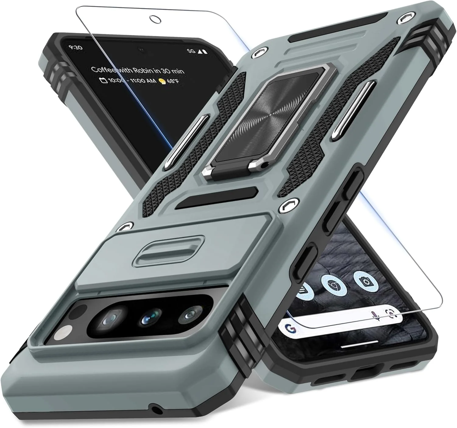 Carcasa Antichoques Grado Militar para Google Pixel 10 / 10 Pro con Soporte y Protector - Image 21