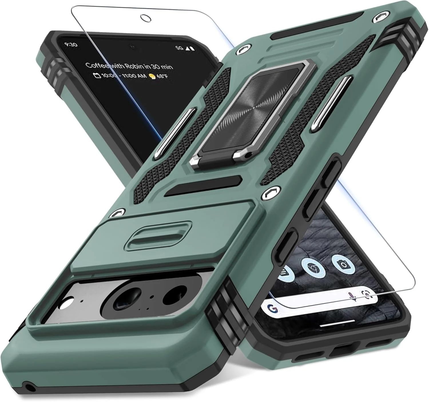 Carcasa Antichoques Grado Militar para Google Pixel 10 / 10 Pro con Soporte y Protector - Image 22
