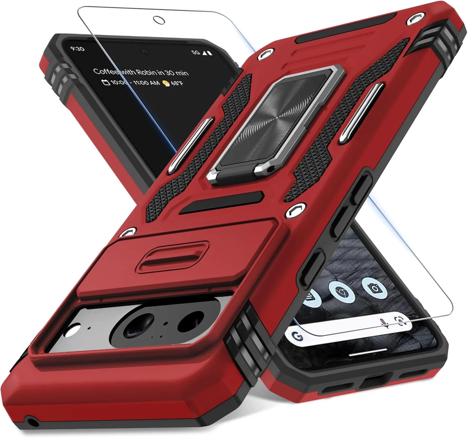 Carcasa Antichoques Grado Militar para Google Pixel 10 / 10 Pro con Soporte y Protector - Image 23