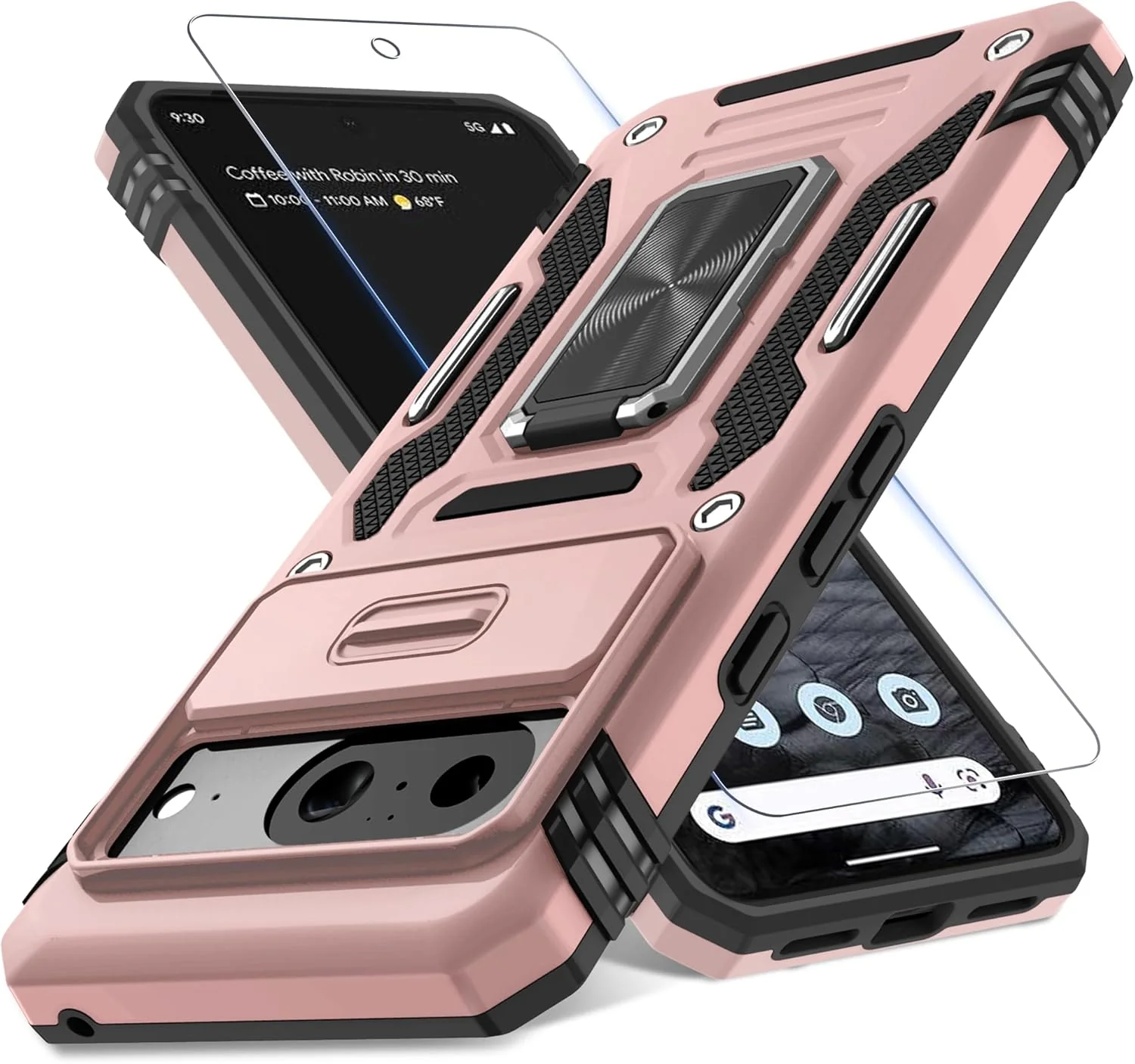 Carcasa Antichoques Grado Militar para Google Pixel 10 / 10 Pro con Soporte y Protector - Image 25