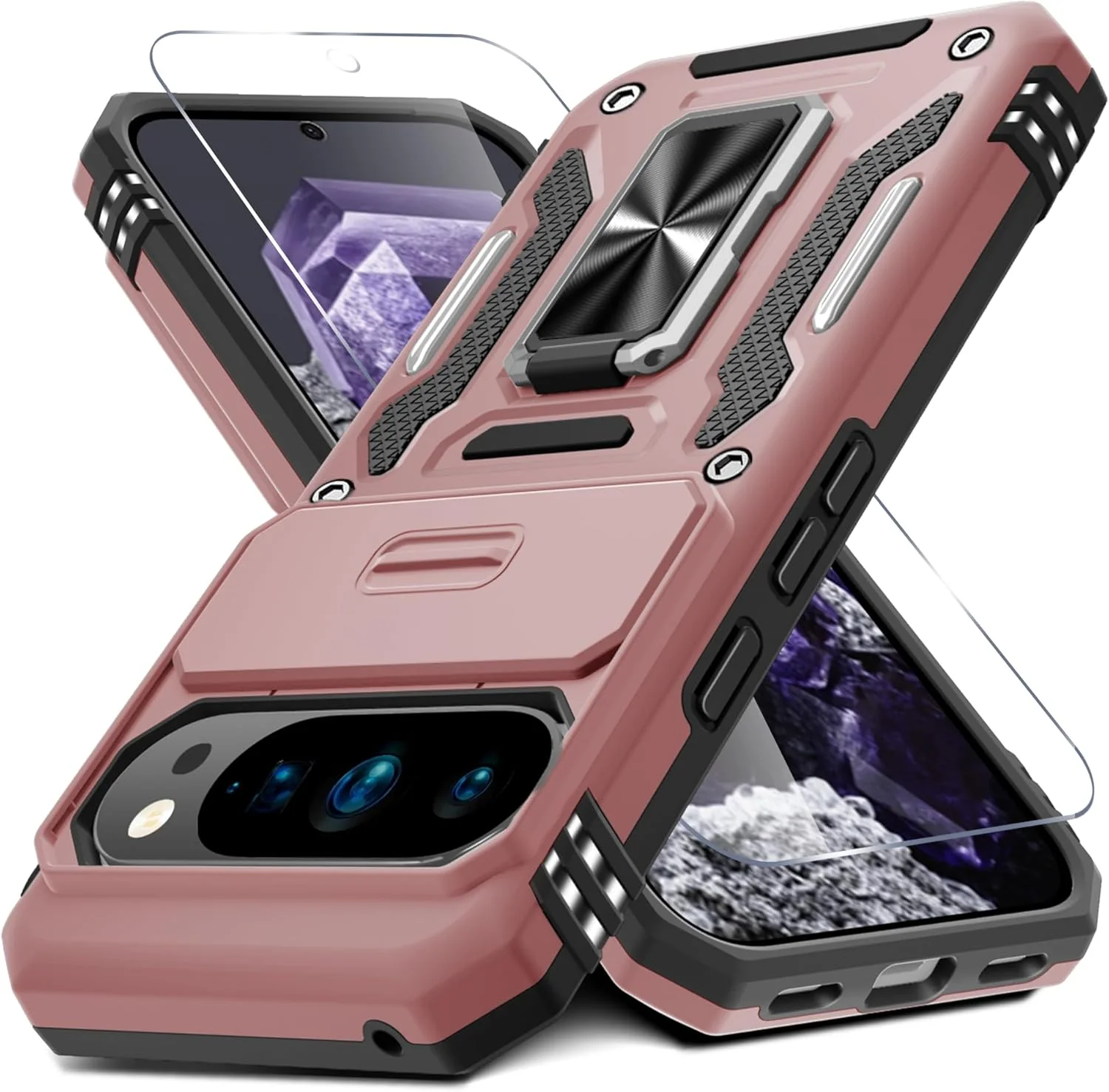Carcasa Antichoques Grado Militar para Google Pixel 10 / 10 Pro con Soporte y Protector - Image 27