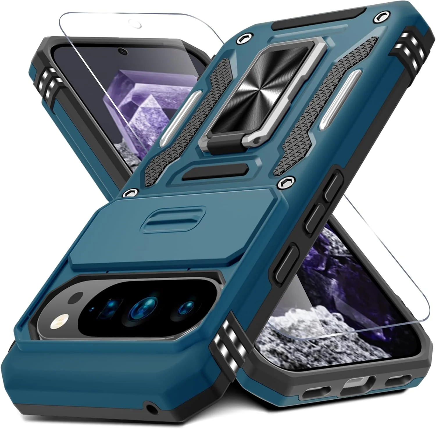Carcasa Antichoques Grado Militar para Google Pixel 10 / 10 Pro con Soporte y Protector - Image 29