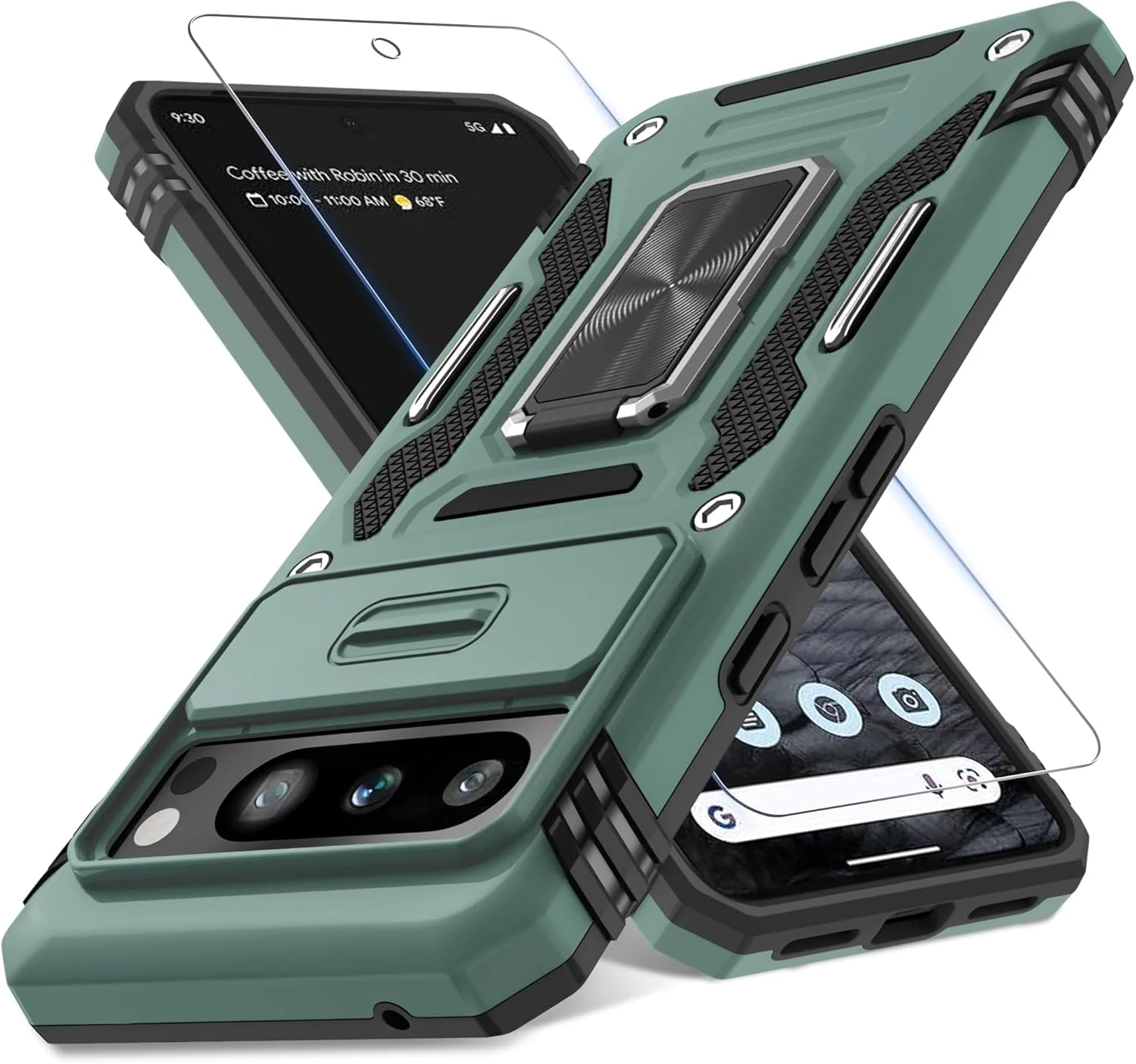 Carcasa Antichoques Grado Militar para Google Pixel 10 / 10 Pro con Soporte y Protector - Image 30