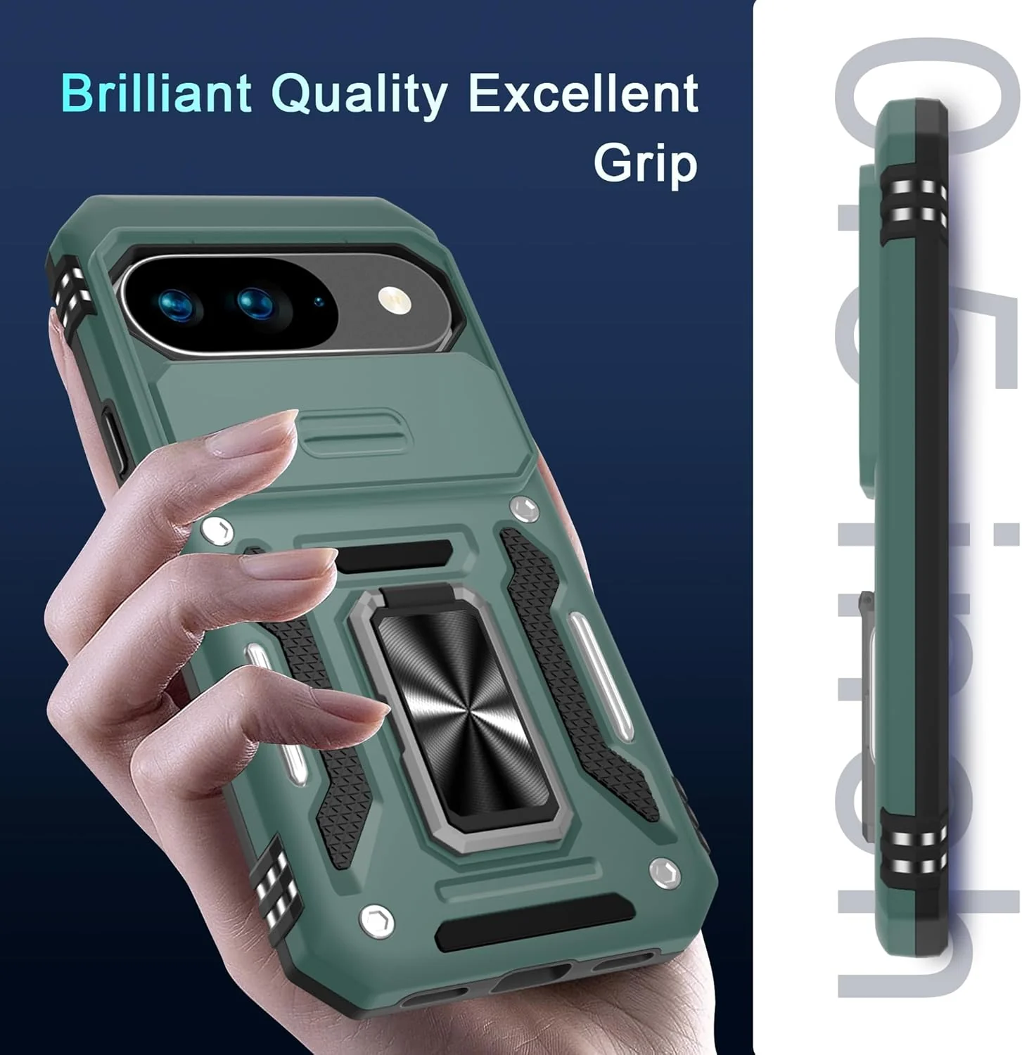 Carcasa Antichoques Grado Militar para Google Pixel 10 / 10 Pro con Soporte y Protector - Image 7