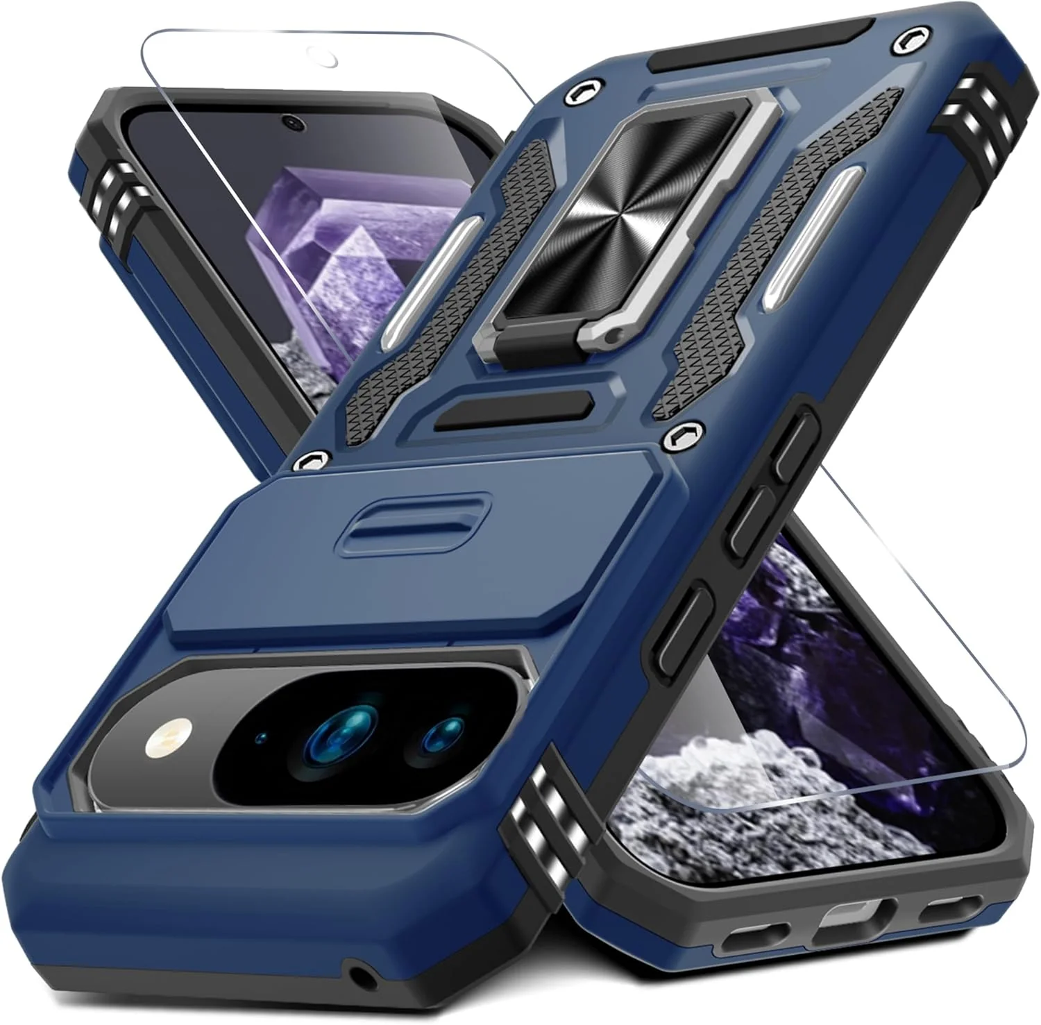 Carcasa Antichoques Grado Militar para Google Pixel 10 / 10 Pro con Soporte y Protector - Image 9