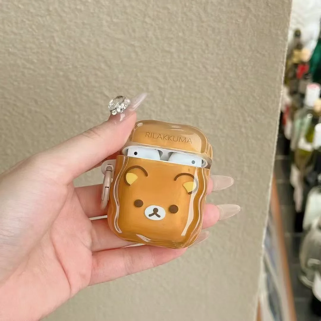 Carcasa Protectora para AirPods con Diseño Kawaii de Perrito y Osito Estilo Japonés - Image 12