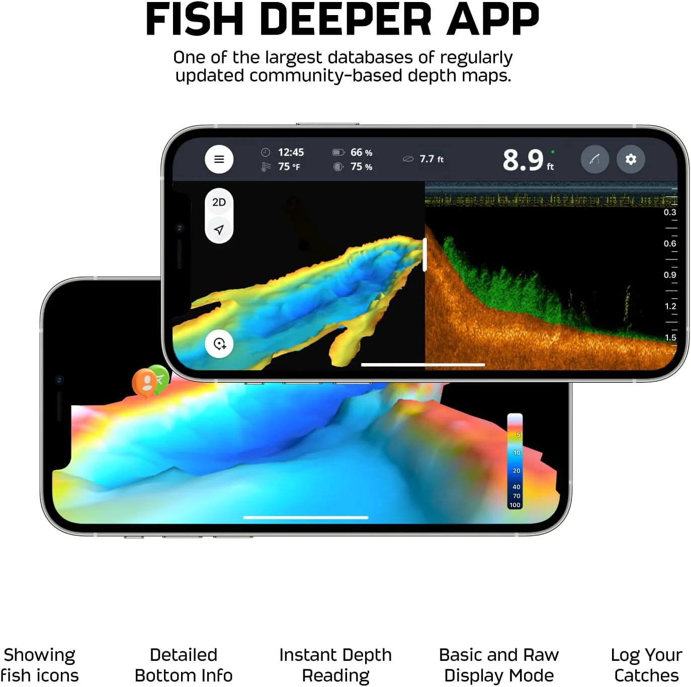 Deeper Sonda de Pesca MAX CHIRP+ 2 – Sonar Inteligente con GPS, Tecnología CHIRP y Batería 15h (Tope de Gama) - Image 4