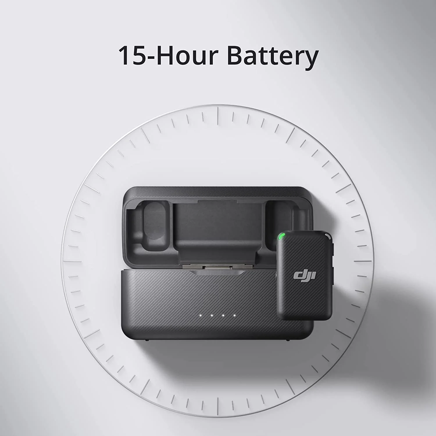 DJI Mic (2 TX + 1 RX): Micrófono Inalámbrico Lavalier para Entrevistas, con ANC, Rango de 250m y 15 Horas de Batería - Image 4