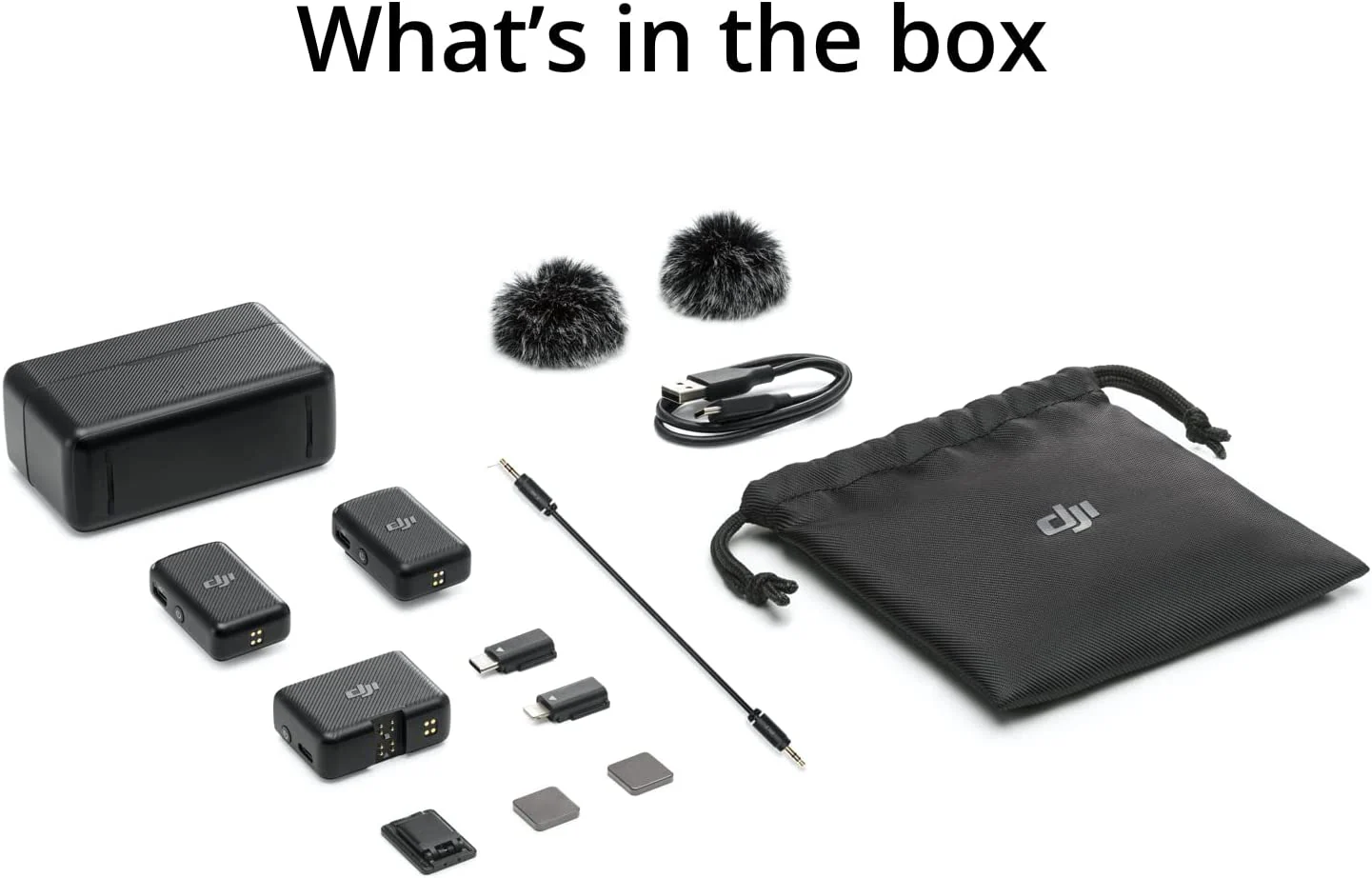 DJI Mic (2 TX + 1 RX): Micrófono Inalámbrico Lavalier para Entrevistas, con ANC, Rango de 250m y 15 Horas de Batería - Image 5