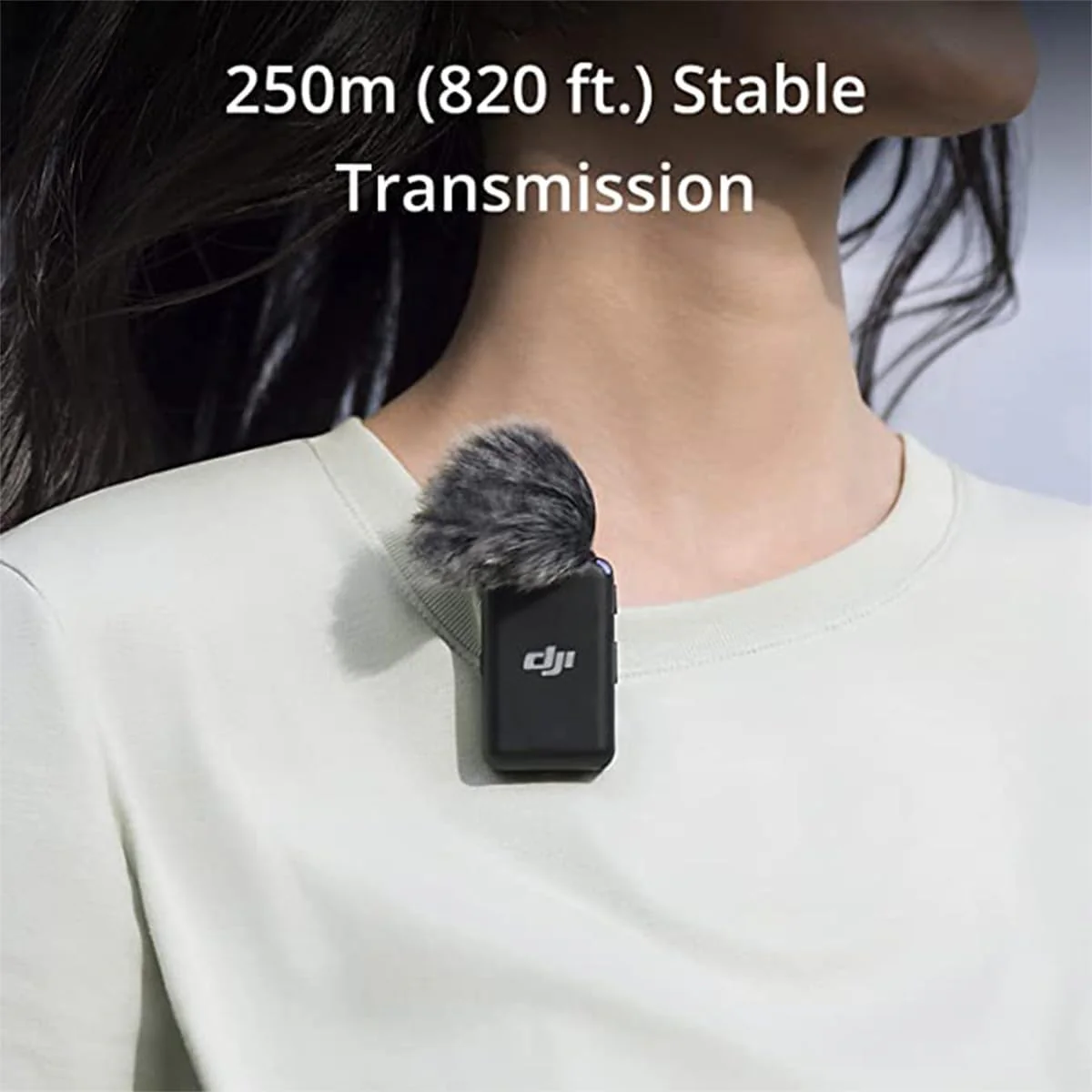 DJI Sistema Micrófono Inalámbrico Dual (2 TX) y Grabadora Digital 2.4 GHz, con 2 Micrófonos Lavalier TASL500 para Cámara y Smartphone (falta multilocations) - Image 6