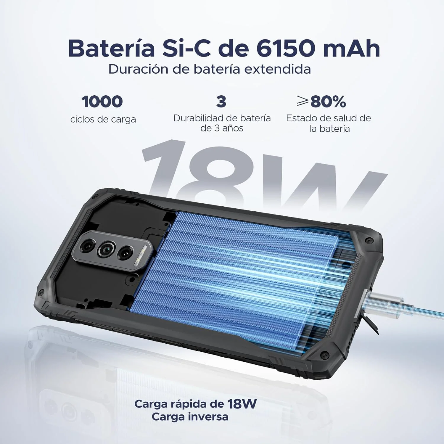 DOOGEE Blade 10 Ultra Energy Version Global Celular Indestructible Cámara 64MP y Batería 6150mAh | Ultra Fino (10.7mm) - Image 3