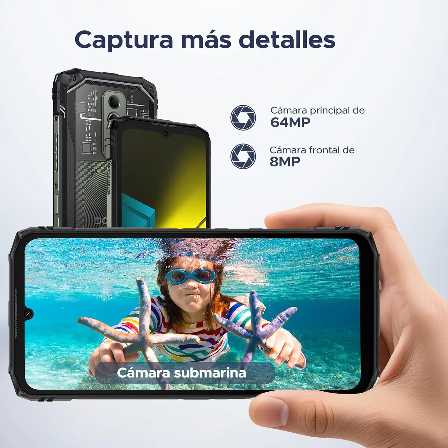 DOOGEE Blade 10 Ultra Energy Version Global Celular Indestructible Cámara 64MP y Batería 6150mAh | Ultra Fino (10.7mm) - Image 7