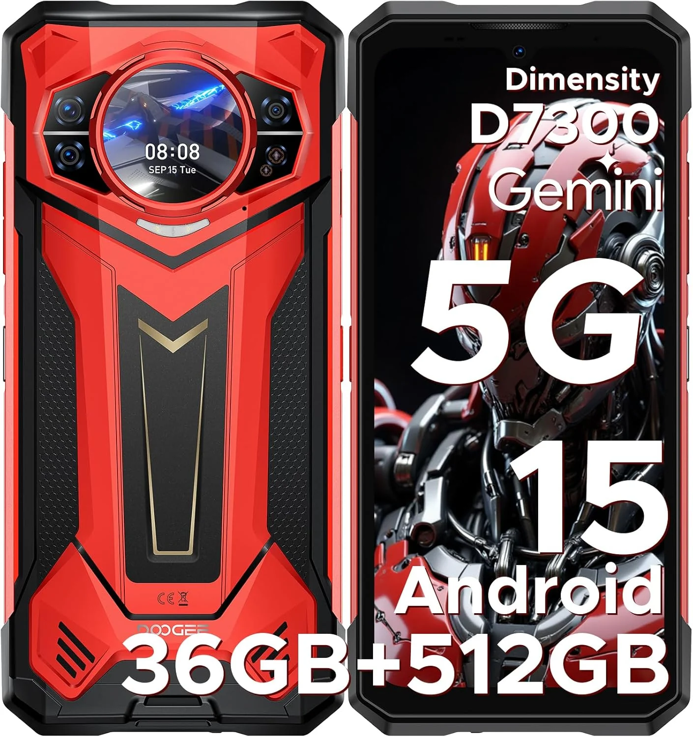 DOOGEE S200 Plus 5G Version Global -Celular Indestructible con Pantalla Trasera AMOLED | 36GB+512GB y 10100mAh - Image 10