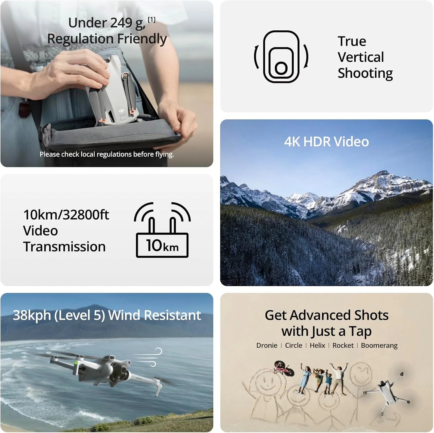 DJI Mini 3 - Drones con cámara para adultos 4K - Image 2