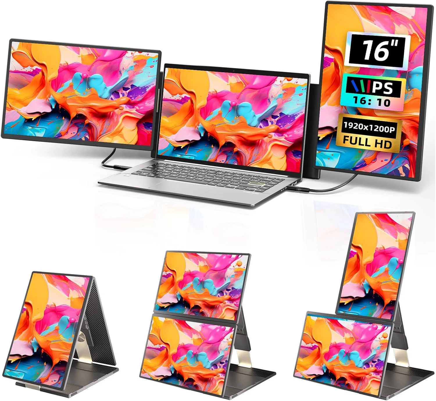 Extensor de Pantalla Triple Larksmile para Laptop