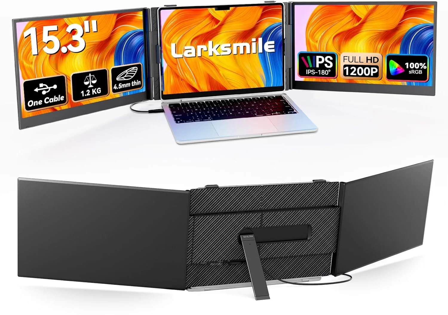 Extensor de Pantalla Triple Larksmile para Laptop - Image 2