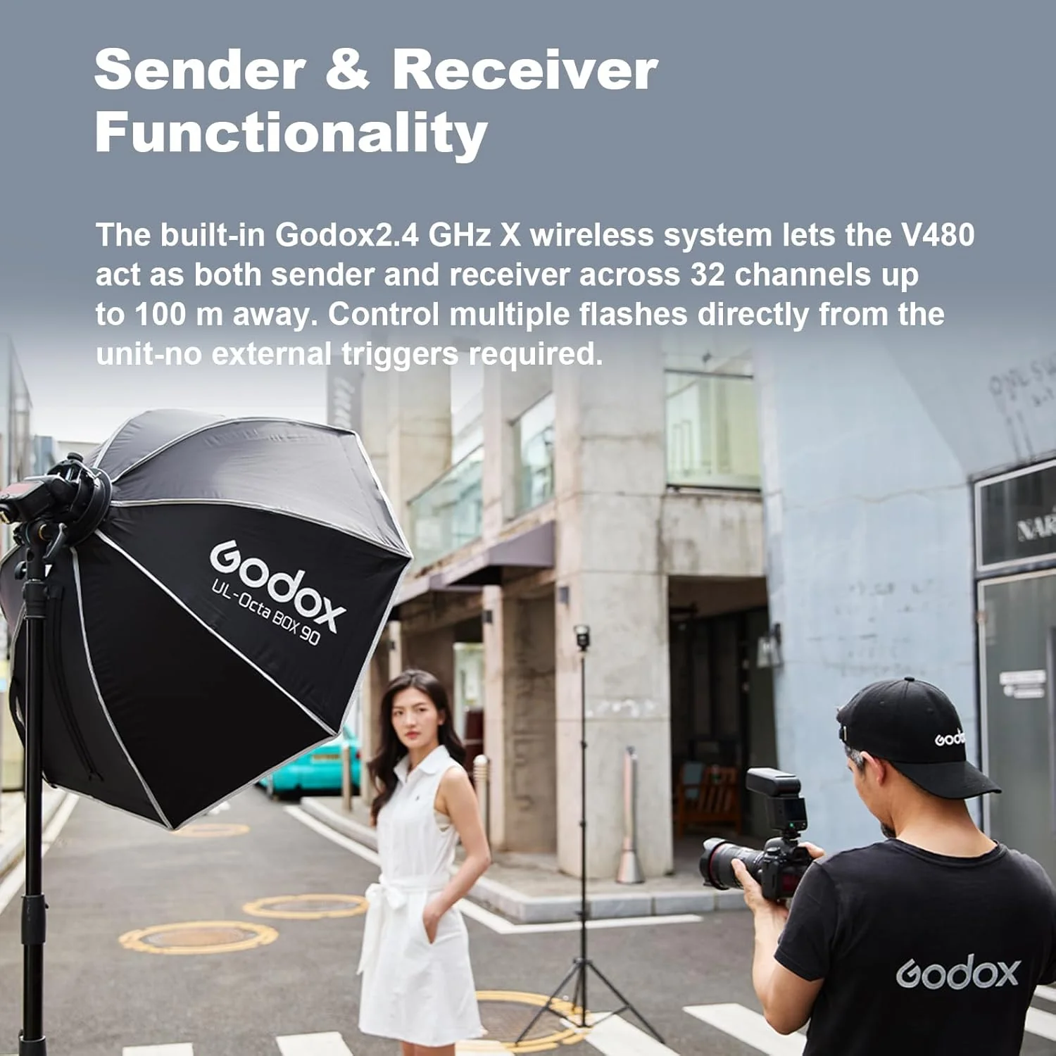 Flash Godox V480-S para Sony | Pantalla Táctil y Batería Li-ion - Image 4