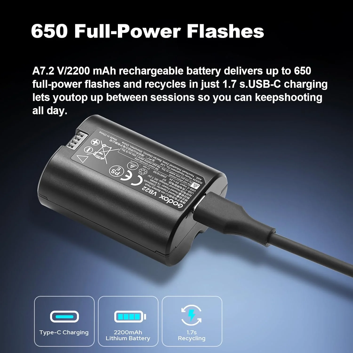 Flash Godox V480-S para Sony | Pantalla Táctil y Batería Li-ion - Image 7