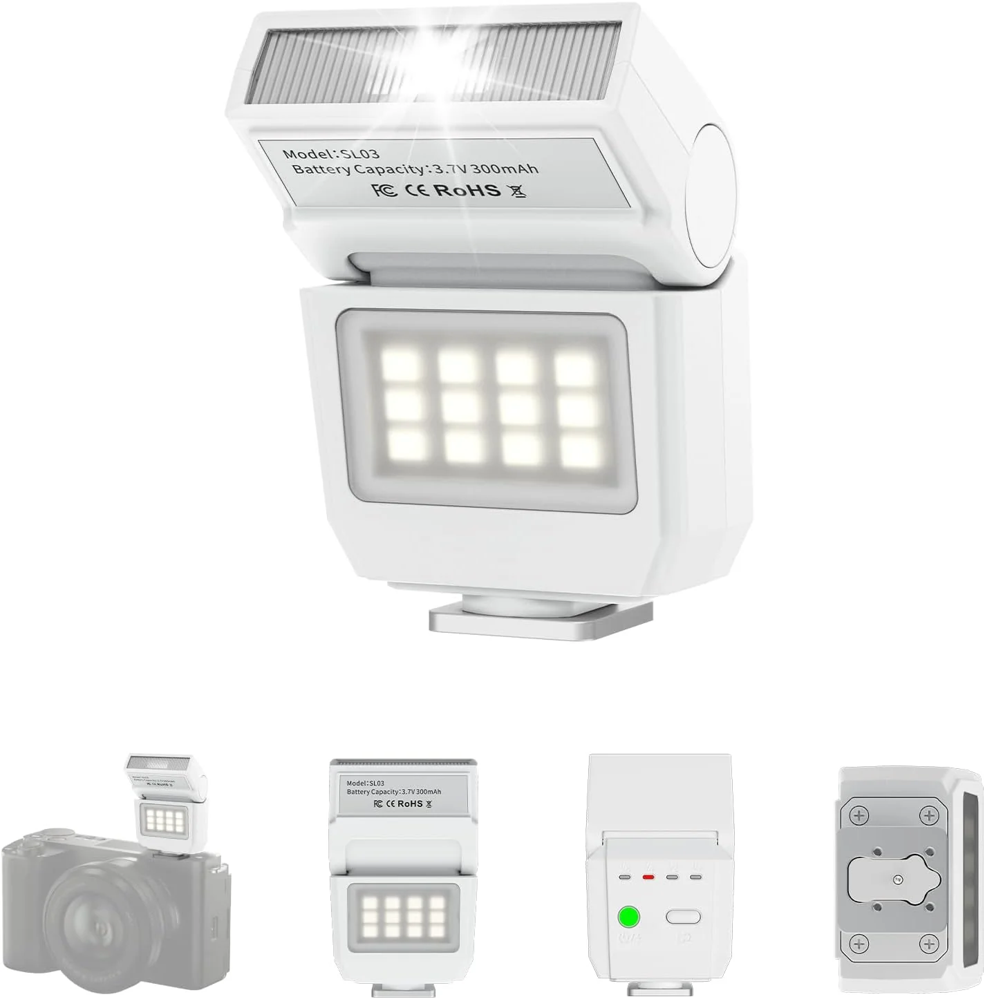 ULANZI SL03 - Cámara Mini Flash Speedlite