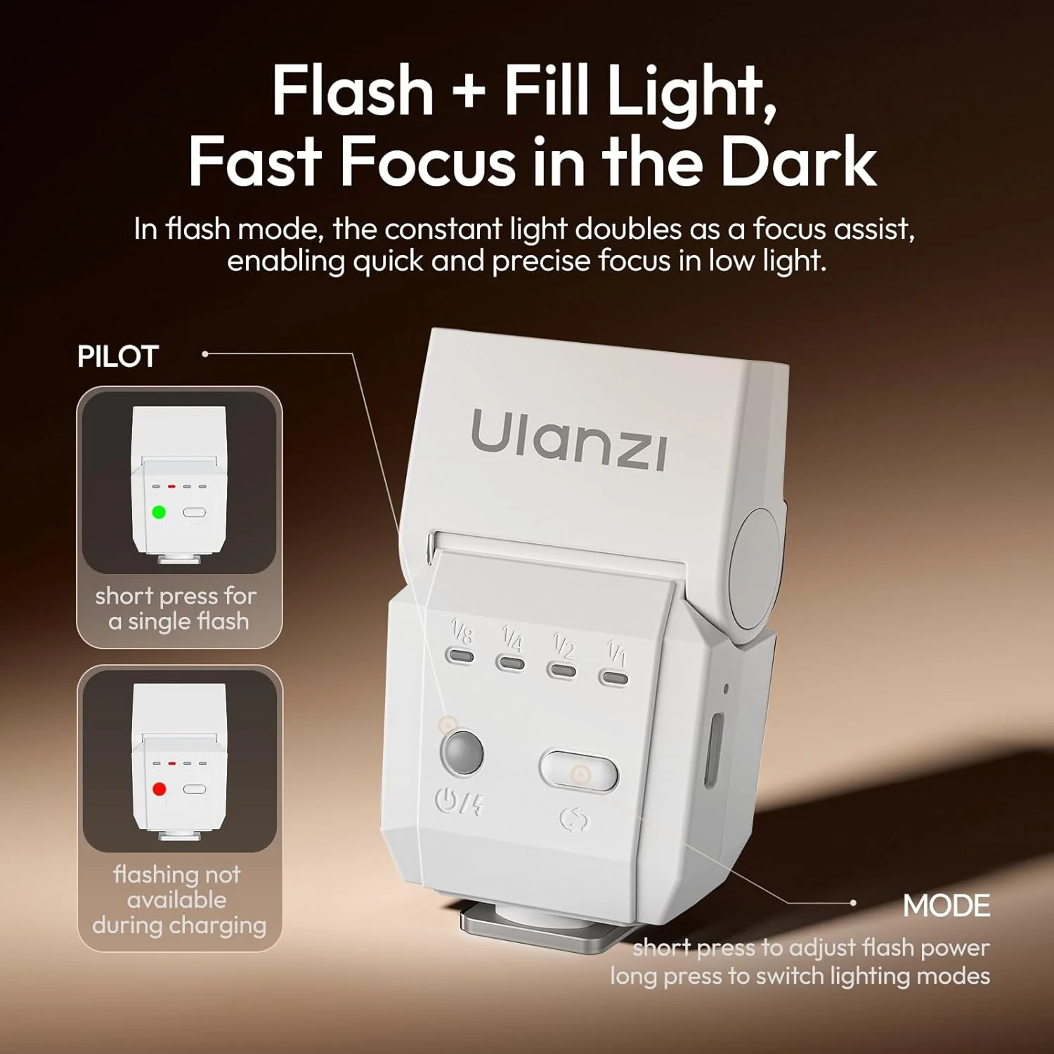 ULANZI SL03 - Cámara Mini Flash Speedlite - Image 3