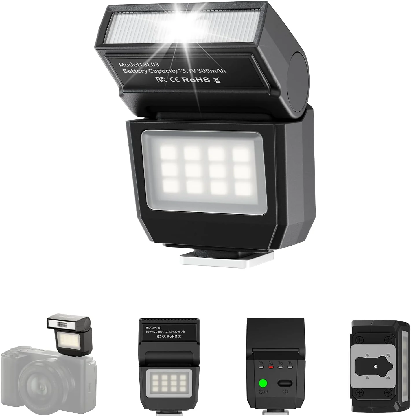 ULANZI SL03 - Cámara Mini Flash Speedlite - Image 8