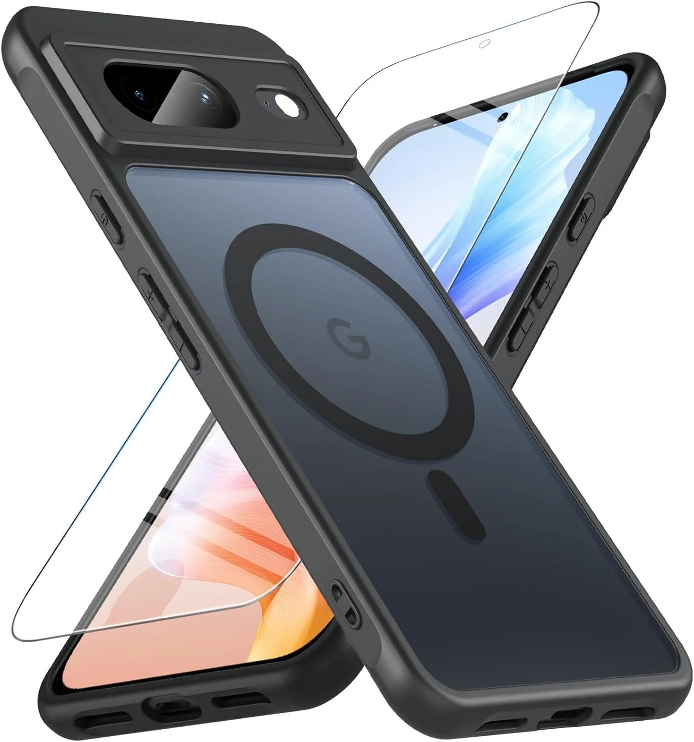 Funda para Google Pixel 10/10 Pro compatible con Magsafe con vidrio templado, [A prueba de golpes, militar], magnética, translúcida, delgada, protectora para Pixel 10/Pixel 10 Pro, verde - Image 12