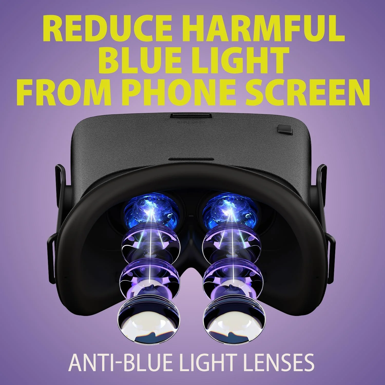 Gafas de realidad virtual V5 para teléfono con controlador, lentes HD con protección contra ojos azules, campo de visión de 110°, compatibles con iPhone 17/16/15/14/13/12/11, Samsung y Android - Negro - Image 3