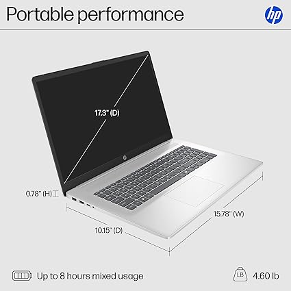 HP Portátil 17-cn3399nr Intel Core i5-1334U 16 GB de RAM/SSD de 512 GB - Image 2