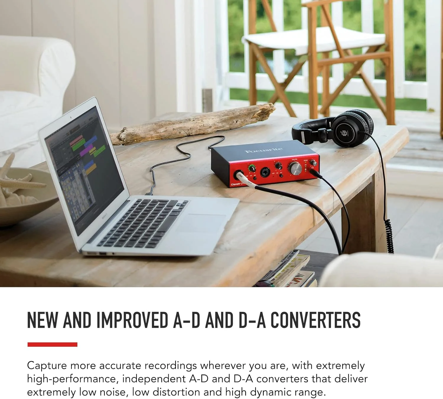 Interfaz de Audio Focusrite Clarett+ 2Pre – USB-C con Preamps Analógicos Air y Expansión ADAT - Image 5