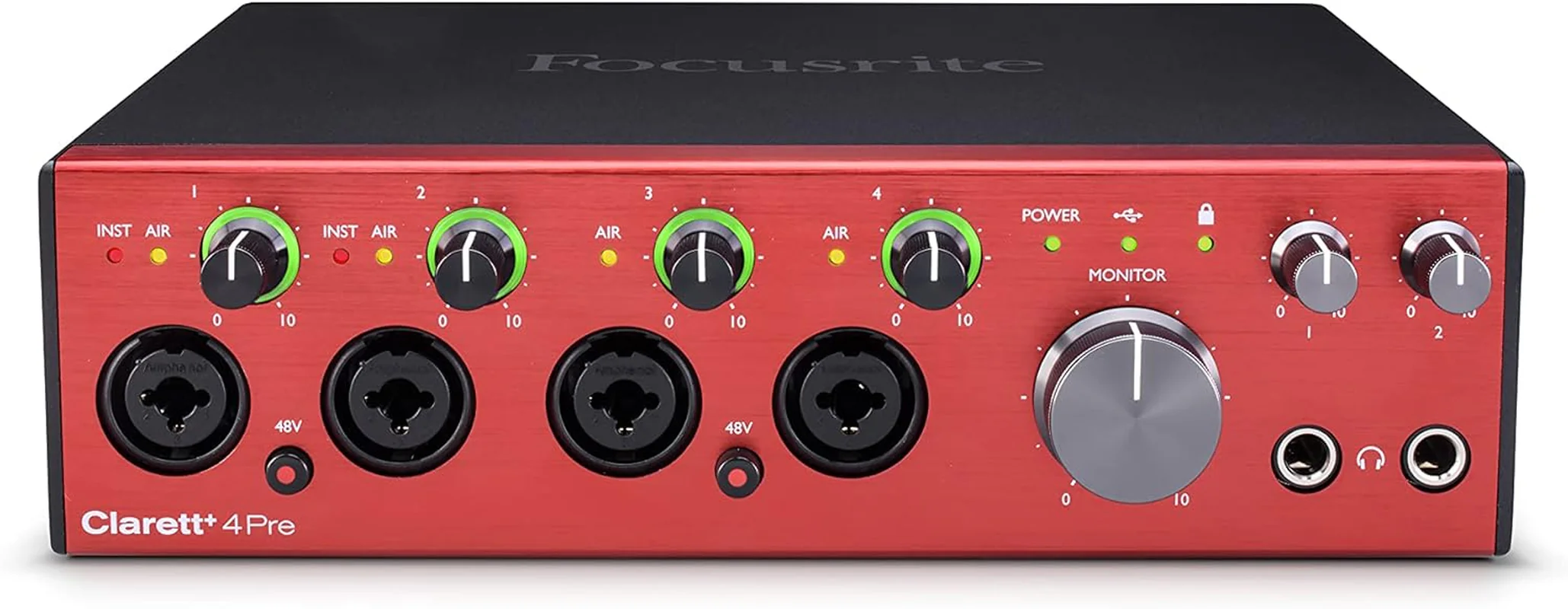 Interfaz de Audio Focusrite Clarett+ 2Pre – USB-C con Preamps Analógicos Air y Expansión ADAT - Image 8